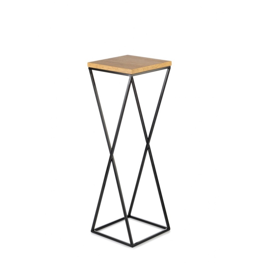 Stalak za cveće 70x24 cm crni/smeđi