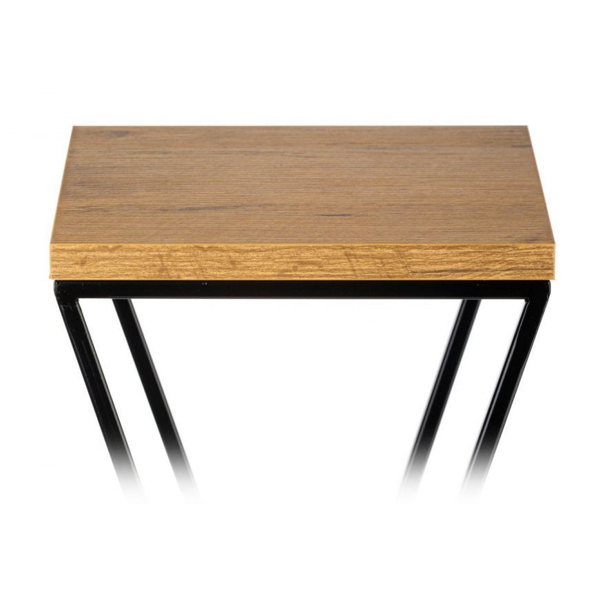 Stalak za cveće 70x24 cm crni/smeđi