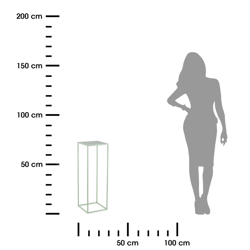 Stalak za cveće 70x24 cm u svetlo zelenoj boji