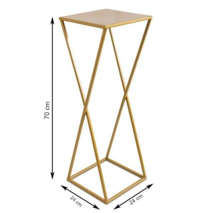 Stalak za cveće 70x24 zlatni