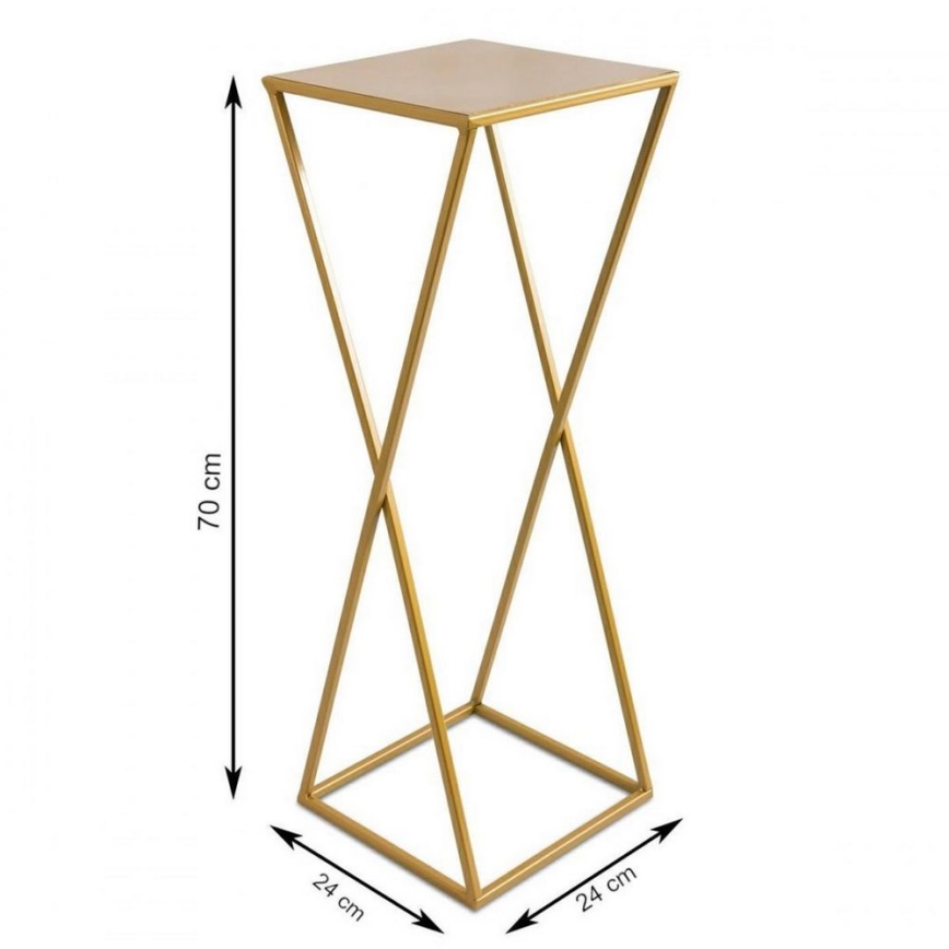 Stalak za cveće 70x24 zlatni