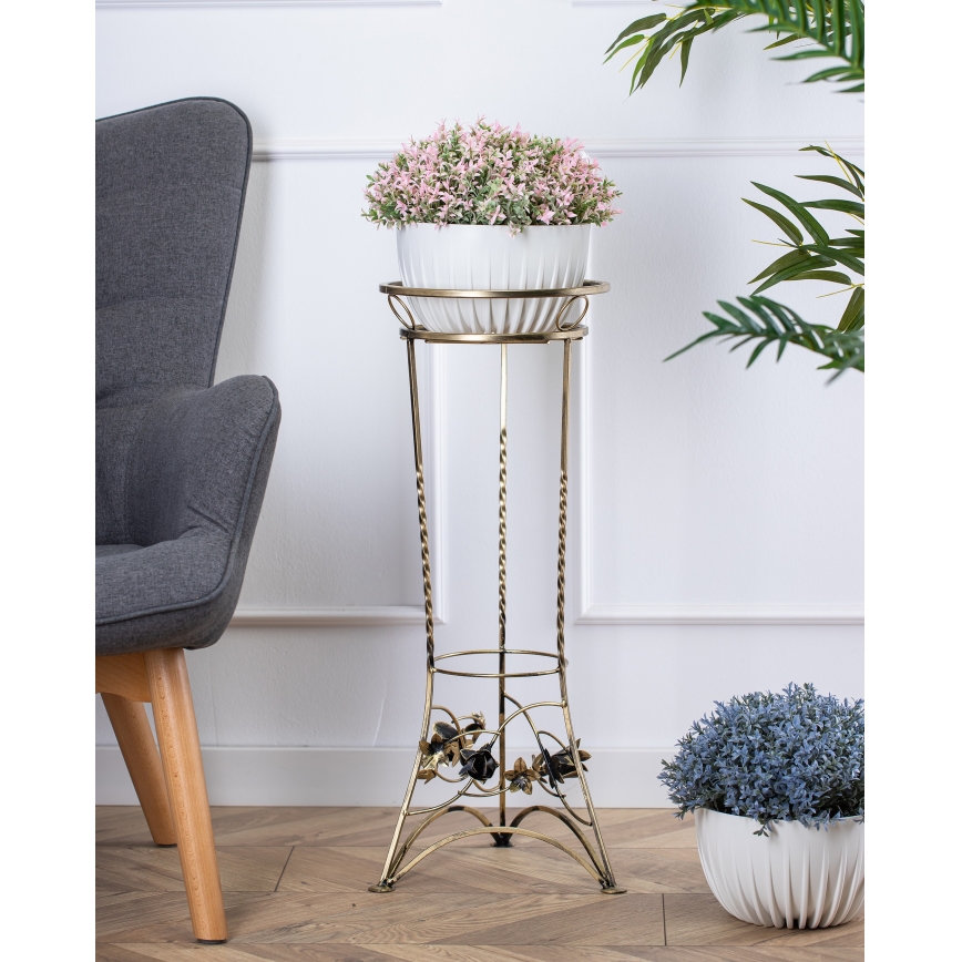 Stalak za cveće 72x28 cm zlatne boje