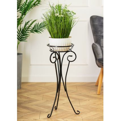 Stalak za cveće 74x34 cm, crne boje