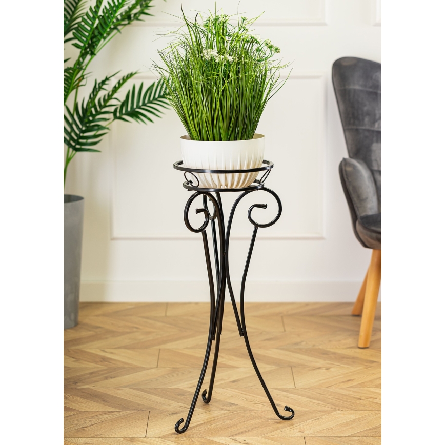 Stalak za cveće 74x34 cm, crne boje