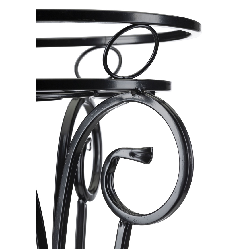 Stalak za cveće 74x34 cm, crne boje