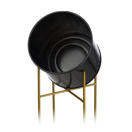 Stalak za cveće 75x17 cm, crno-zlatni