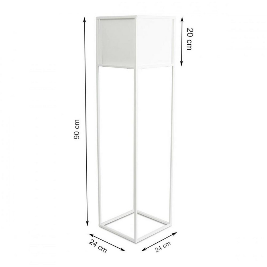 Stalak za cveće 90x24 cm, beli