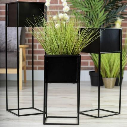 Stalak za cveće 90x24 cm crni