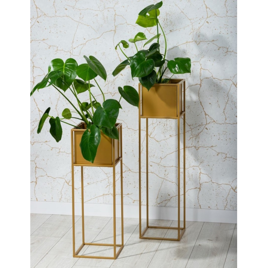 Stalak za cveće 90x24 cm zlatni