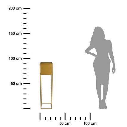 Stalak za cveće 90x24 cm zlatni