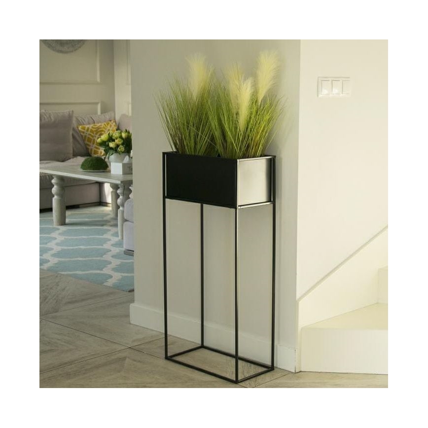 Stalak za cveće 90x44 cm crni