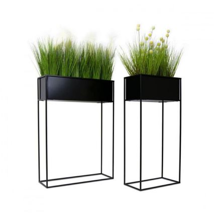 Stalak za cveće 90x44 cm crni