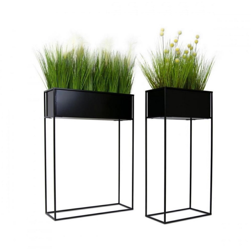 Stalak za cveće 90x44 cm crni
