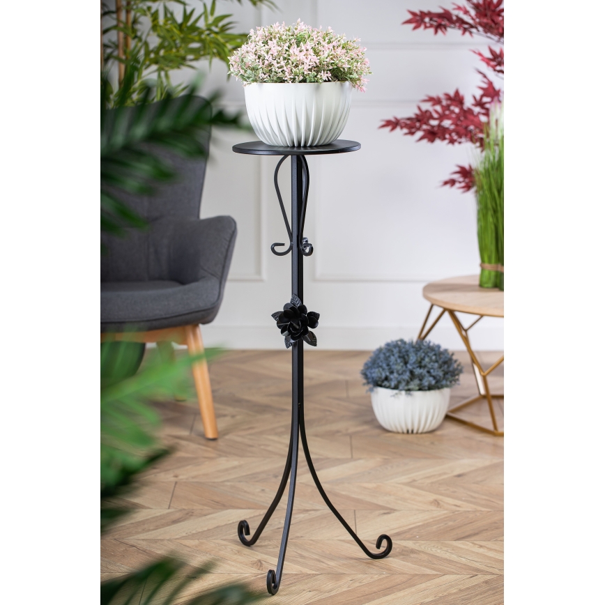 Stalak za cveće 95x39 cm crne boje