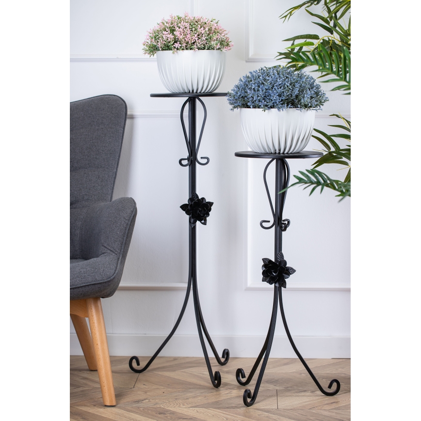 Stalak za cveće 95x39 cm crne boje