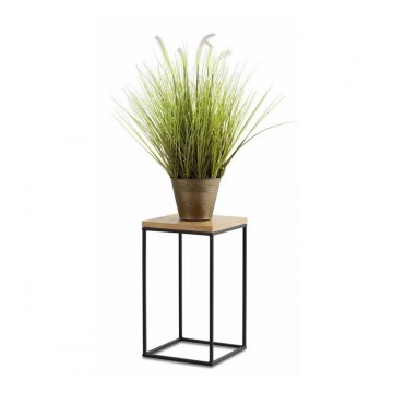 Stalak za cveće BASICLOFT 40x24 crna/braon