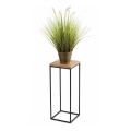 Stalak za cveće BASICLOFT 60x24 crna/smeđa
