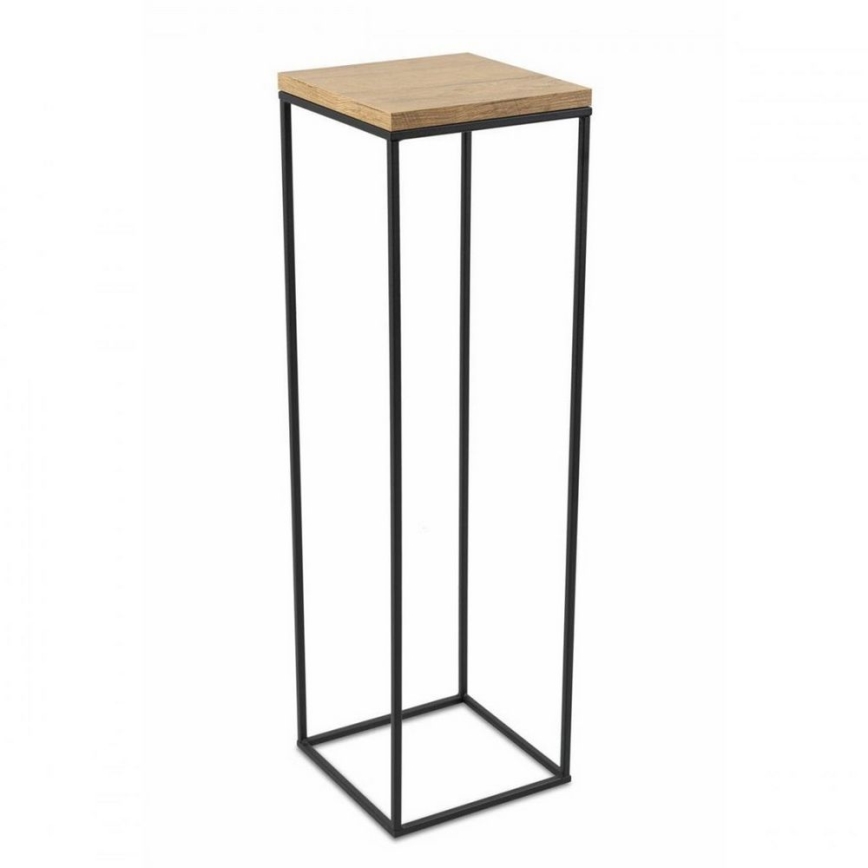 Stalak za cveće BASICLOFT 80x24 crna/smeđa