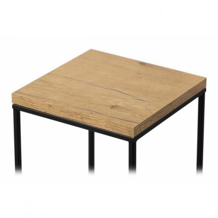 Stalak za cveće BASICLOFT 80x24 crna/smeđa