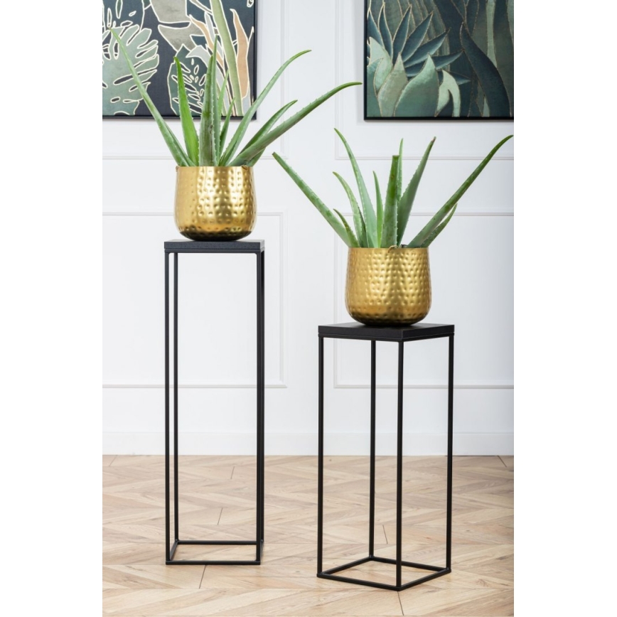 Stalak za cveće BASICLOFT 80x24 crni