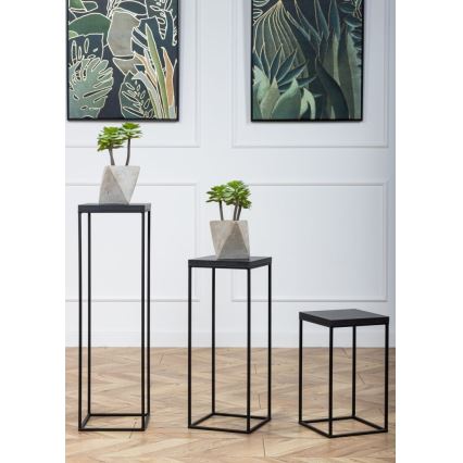 Stalak za cveće BASICLOFT 80x24 crni
