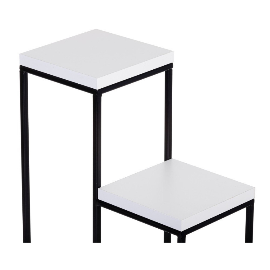 Stalak za cveće KASKADA 70x34 crna/bela