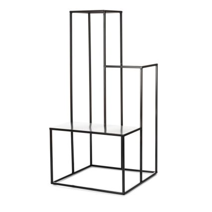 Stalak za cveće KASKADA 85 x 40 cm, crni