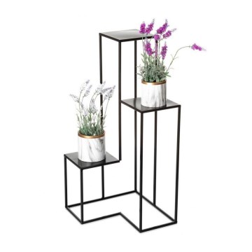 Stalak za cveće KASKADA 85x40 cm crni