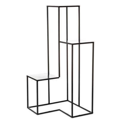 Stalak za cveće KASKADA 85x40 cm crni