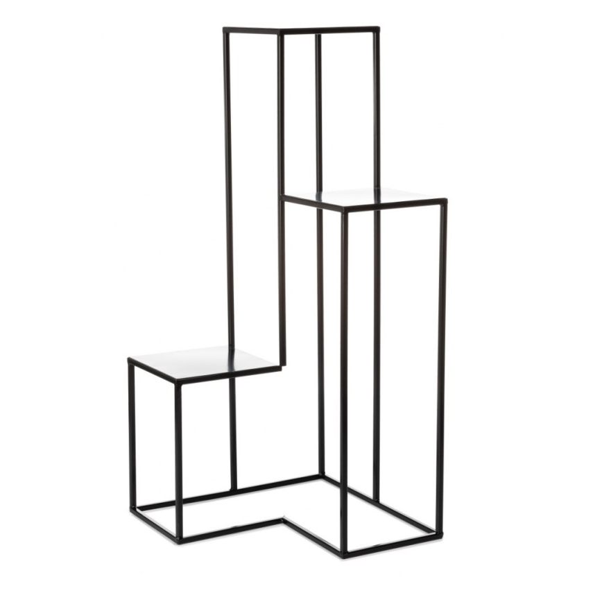 Stalak za cveće KASKADA 85x40 cm crni