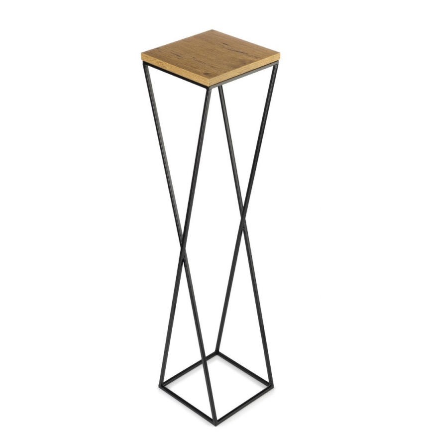 Stalak za cveće LOFT 100x24 cm crna/braon