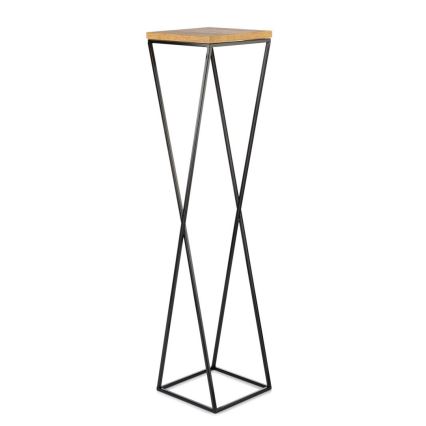 Stalak za cveće LOFT 100x24 cm crna/braon