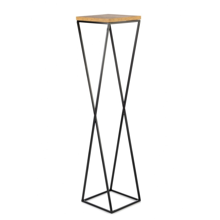 Stalak za cveće LOFT 100x24 cm crna/braon