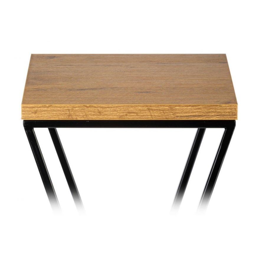 Stalak za cveće LOFT 100x24 cm crna/braon