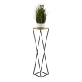 Stalak za cveće LOFT 100x24 cm crna/smeđa