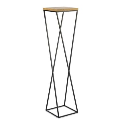 Stalak za cveće LOFT 100x24 cm crna/smeđa