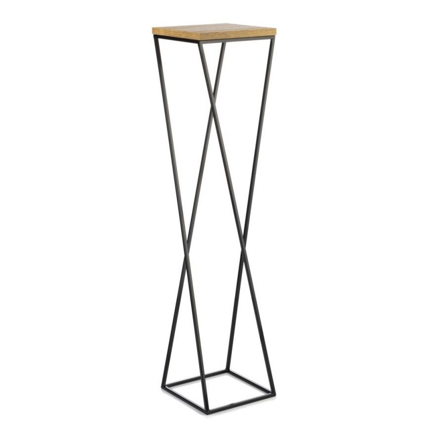 Stalak za cveće LOFT 100x24 cm crna/smeđa