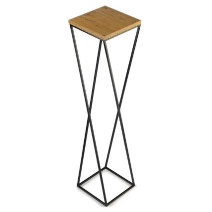 Stalak za cveće LOFT 100x24 cm crna/smeđa