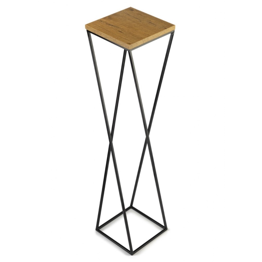 Stalak za cveće LOFT 100x24 cm crna/smeđa