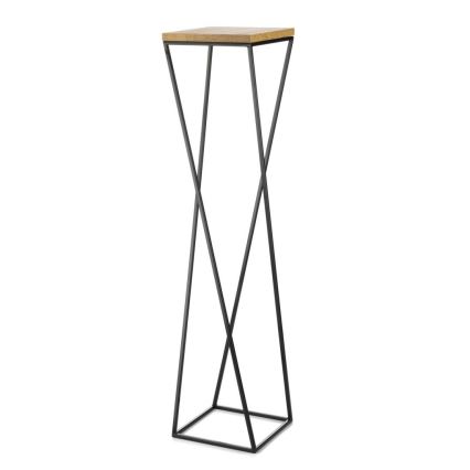 Stalak za cveće LOFT 100x24 cm crna/smeđa