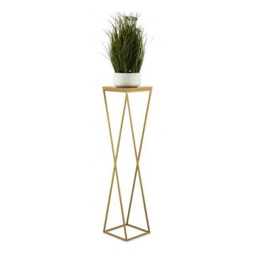 Stalak za cveće LOFT 100x24 cm zlatna/braon