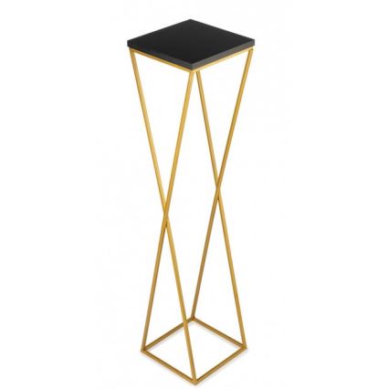 Stalak za cveće LOFT 100x24 cm zlatna/crna