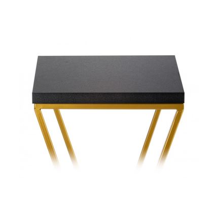Stalak za cveće LOFT 100x24 cm zlatna/crna