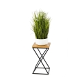 Stalak za cveće LOFT 40x24 cm crna/smeđa