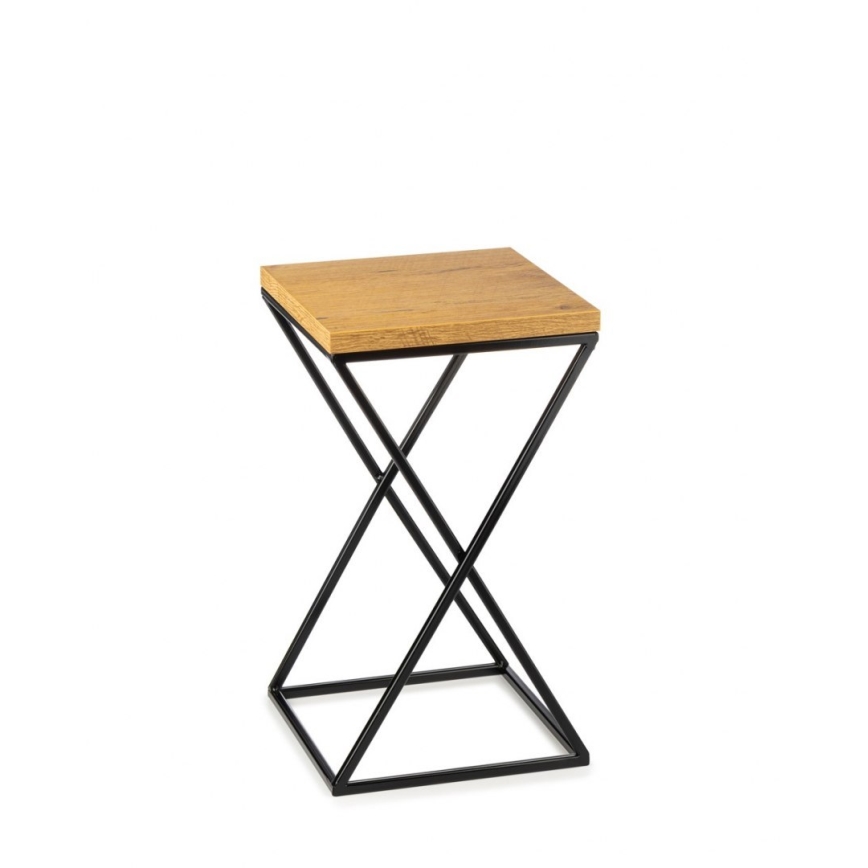 Stalak za cveće LOFT 40x24 cm crna/smeđa