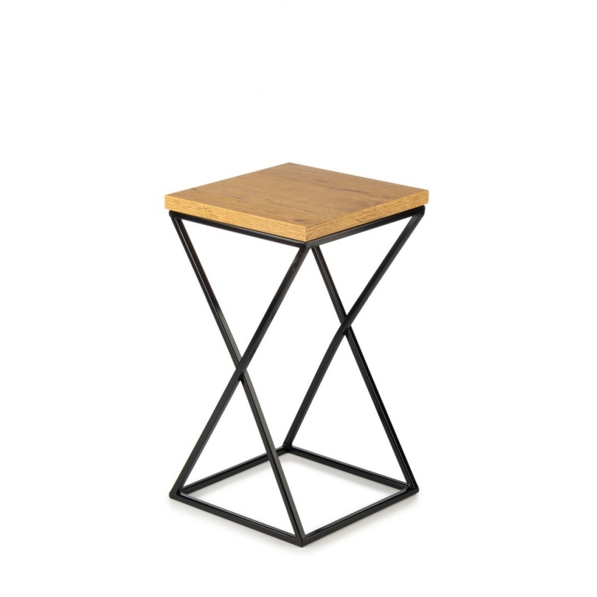 Stalak za cveće LOFT 40x24 cm crna/smeđa