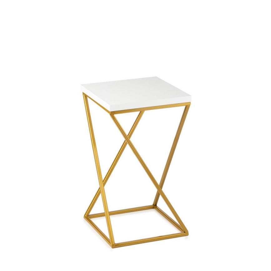 Stalak za cveće LOFT 40x24 cm zlatna/bela