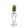 Stalak za cveće LOFT 70x23,5 cm crne boje