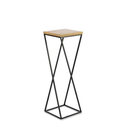 Stalak za cveće LOFT 70x24 cm crna/smeđa