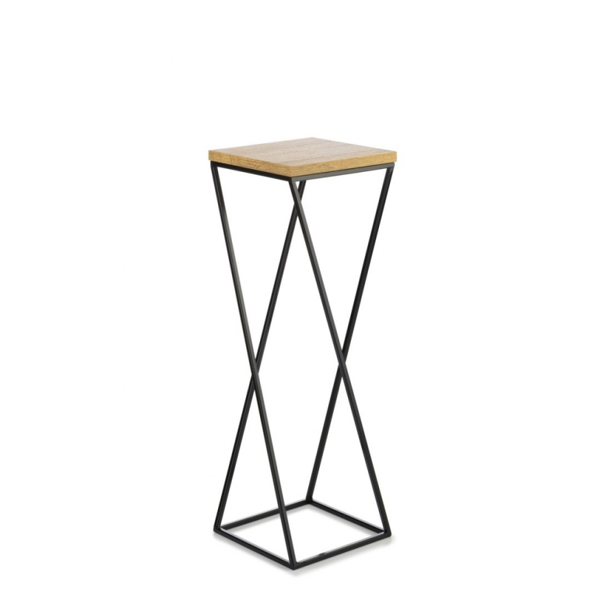 Stalak za cveće LOFT 70x24 cm crna/smeđa